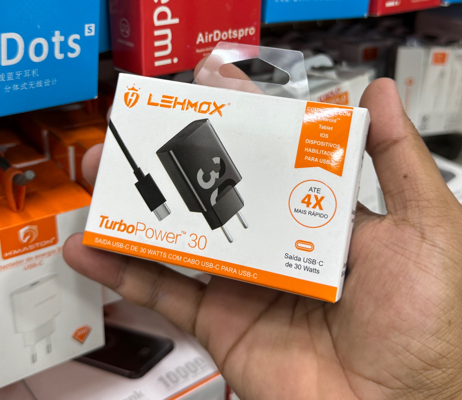 Carregador Turbo Lehmox TurboPower 30 USB-C 30W