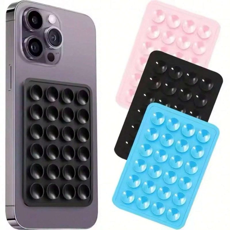 Suporte de Silicone com Ventosa para Celular – C/ 2