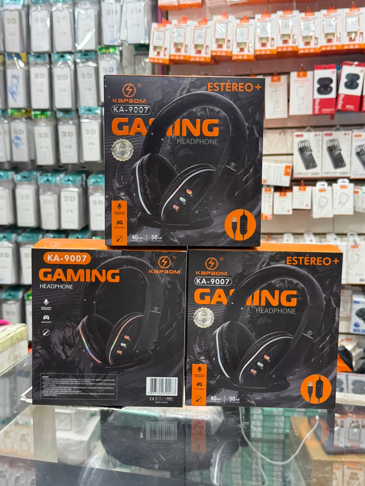 Fone Gamer Kapbom KA-9007 Estéreo+ com Microfone