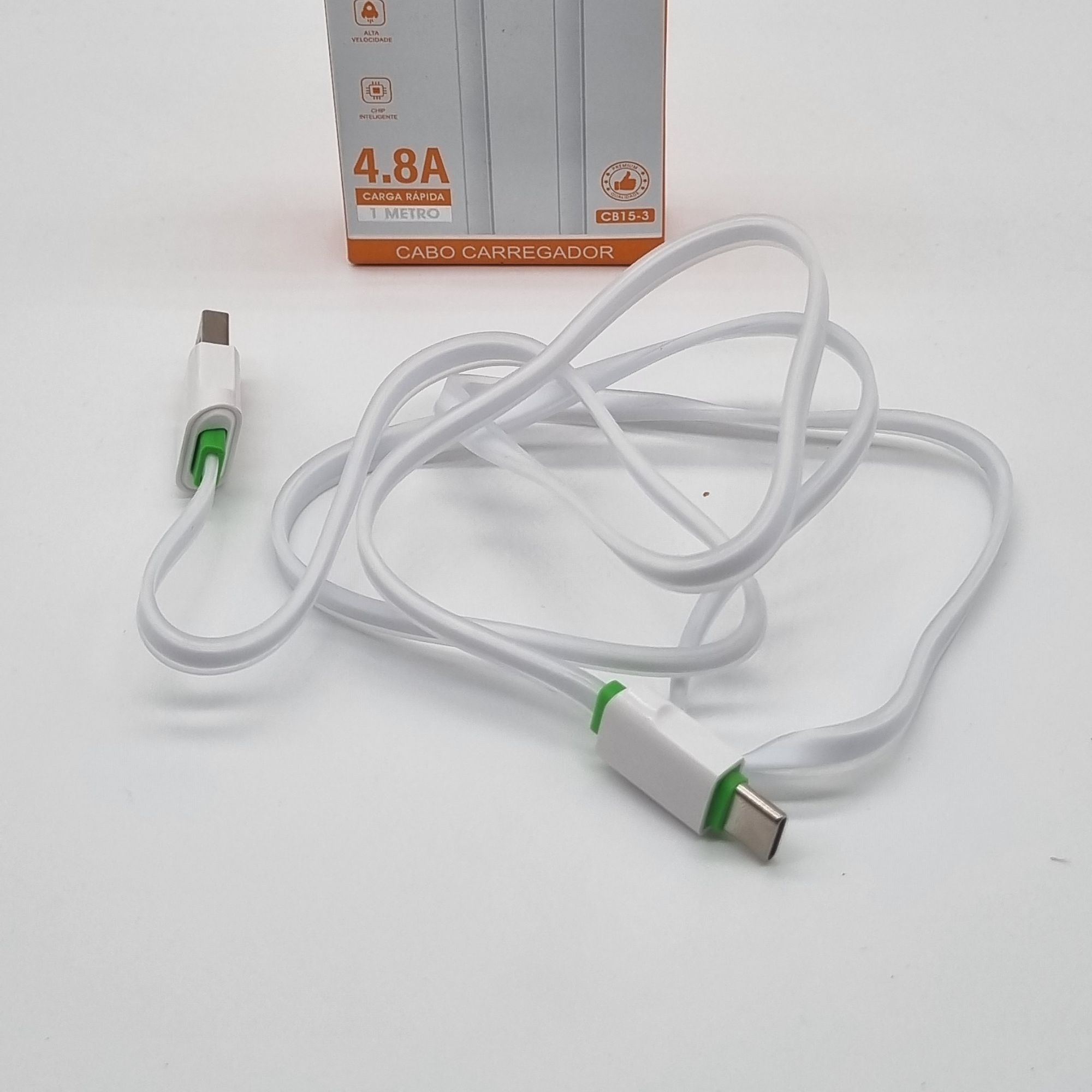 Cabo Flat USB para Tipo C 1 Metro 4.8a CB15-3 a'Gold