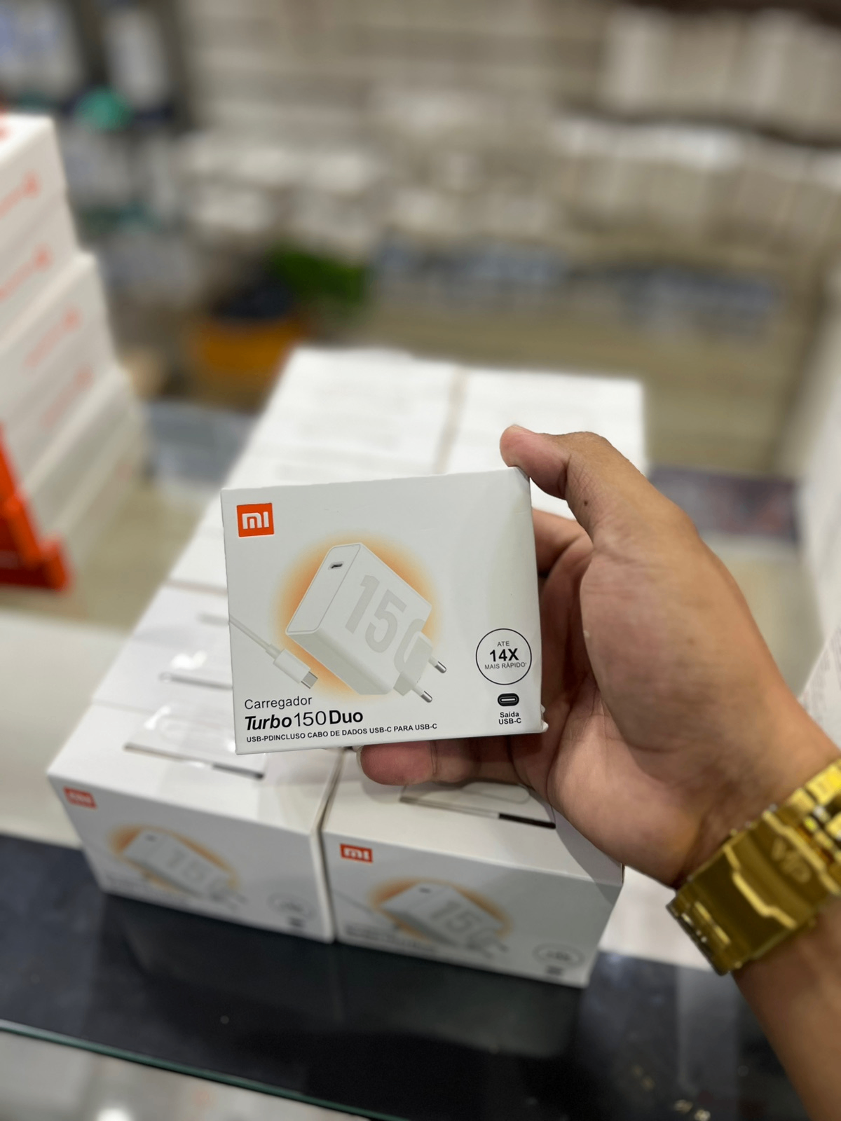 Carregador Redmi Turbo 150 Duo Tipo-C