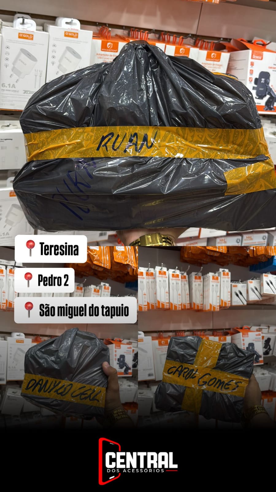 Pedidos para Teresina, Pedro II e São Miguel do Tapuio